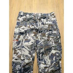 Sitka Gear Ascent Pants Mens 36 Gray Camo Open Country Cargo  Hunting Outdoor